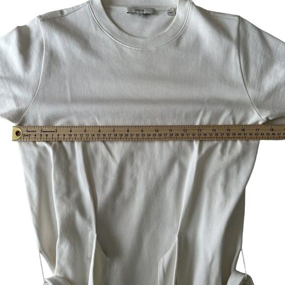 VINCE OFF-WHITE SIDE-TIE MINIDRESS XS X-Small - Picture 10 of 10